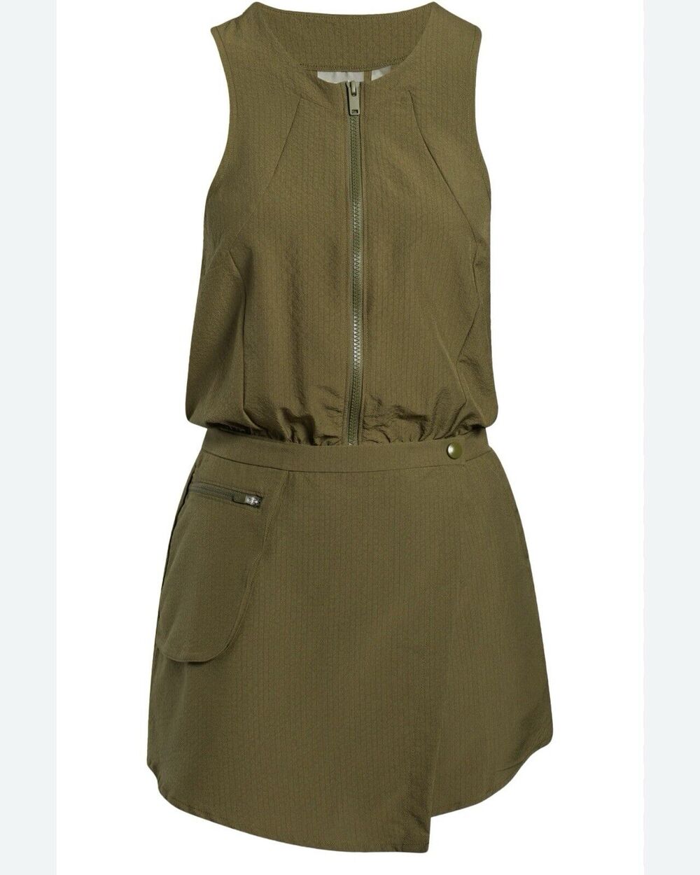 Nordstrom Zella Traverse Skort Romper In Olive Night Size XS $69.00 MSRP